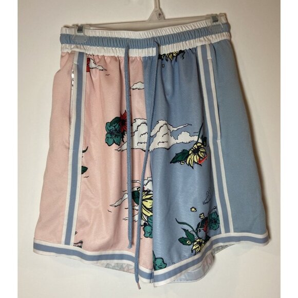 Nike DNA+ Basketball Shorts Hoops Island Pink Blue Size Small S - Picture 1 of 6